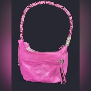 Brighton Merlot Purple Leather Hobo Bag (Like New)